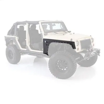 76880 – SMITTY BILT Fender, Powder Coated Textured Black Steel Includes Partial Fender Liner With Side Duct Set Of 2